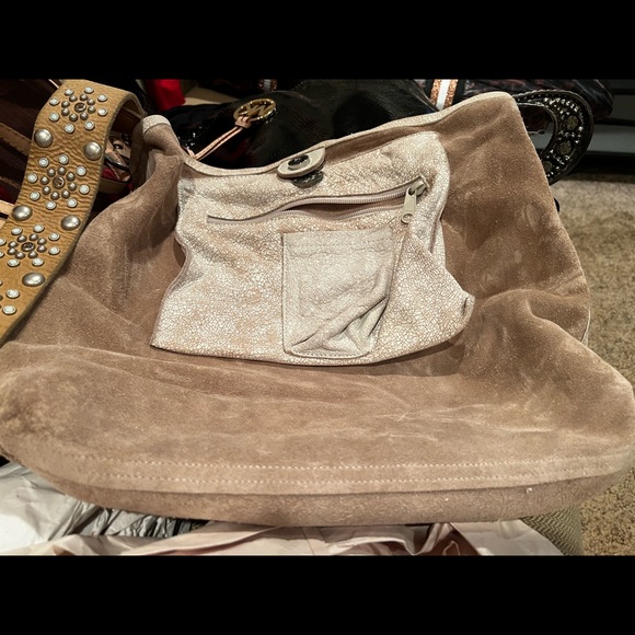 Leather Rock Handbag with embellished handle! - Picture 6 of 6